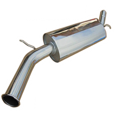 STAINLESS STEEL 2" SIDE EXIT , 3" TAIL PIPE